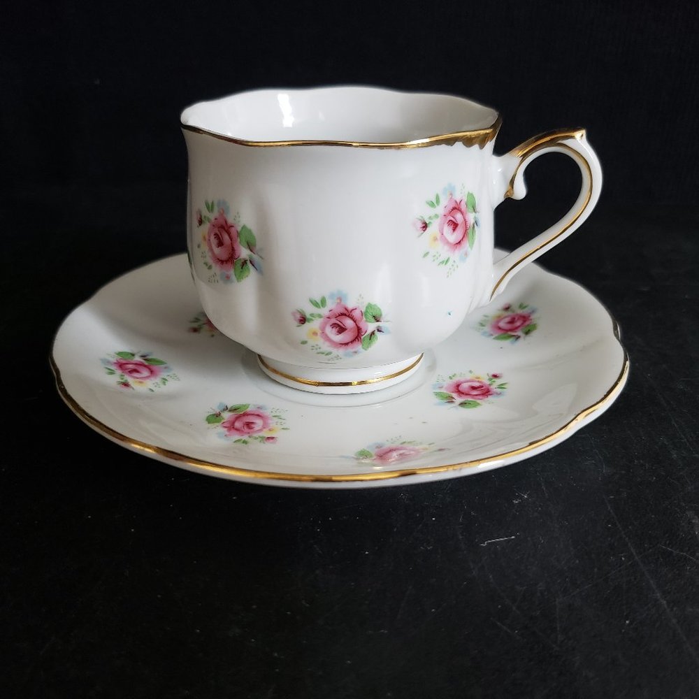 Vintage Tea Cup & Saucer Extra Touch FTD Japan